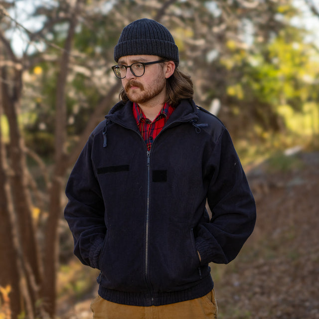 Issued French Blue Polar Fleece Jacket