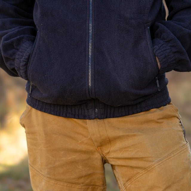 Issued French Blue Polar Fleece Jacket