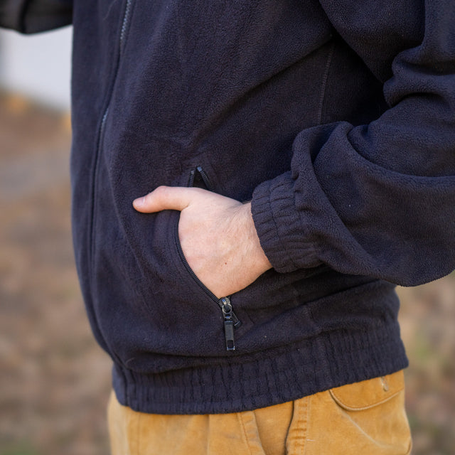 Issued French Blue Polar Fleece Jacket