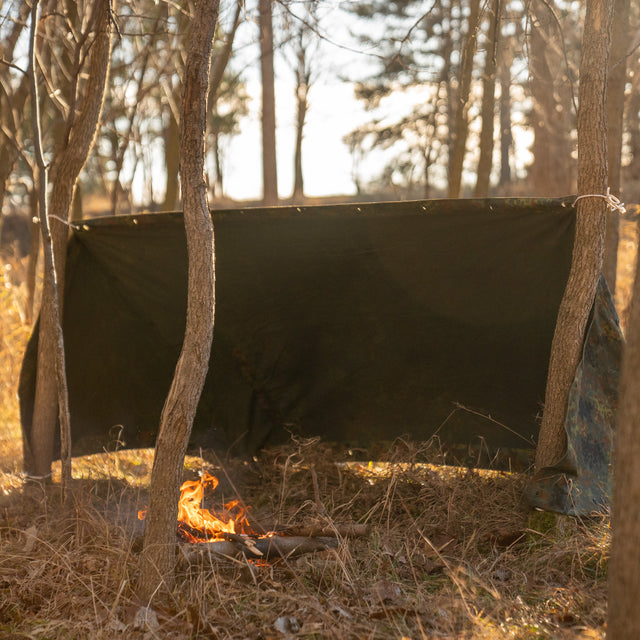 Issued German Flecktarn Shelter Half