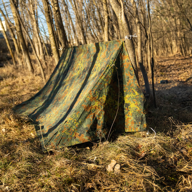 Issued German Flecktarn Shelter Half