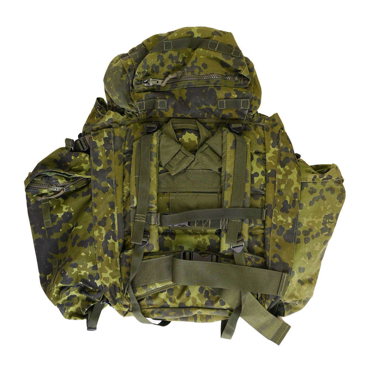 Issued Danish m/84 90L Rucksack W/Side bags
