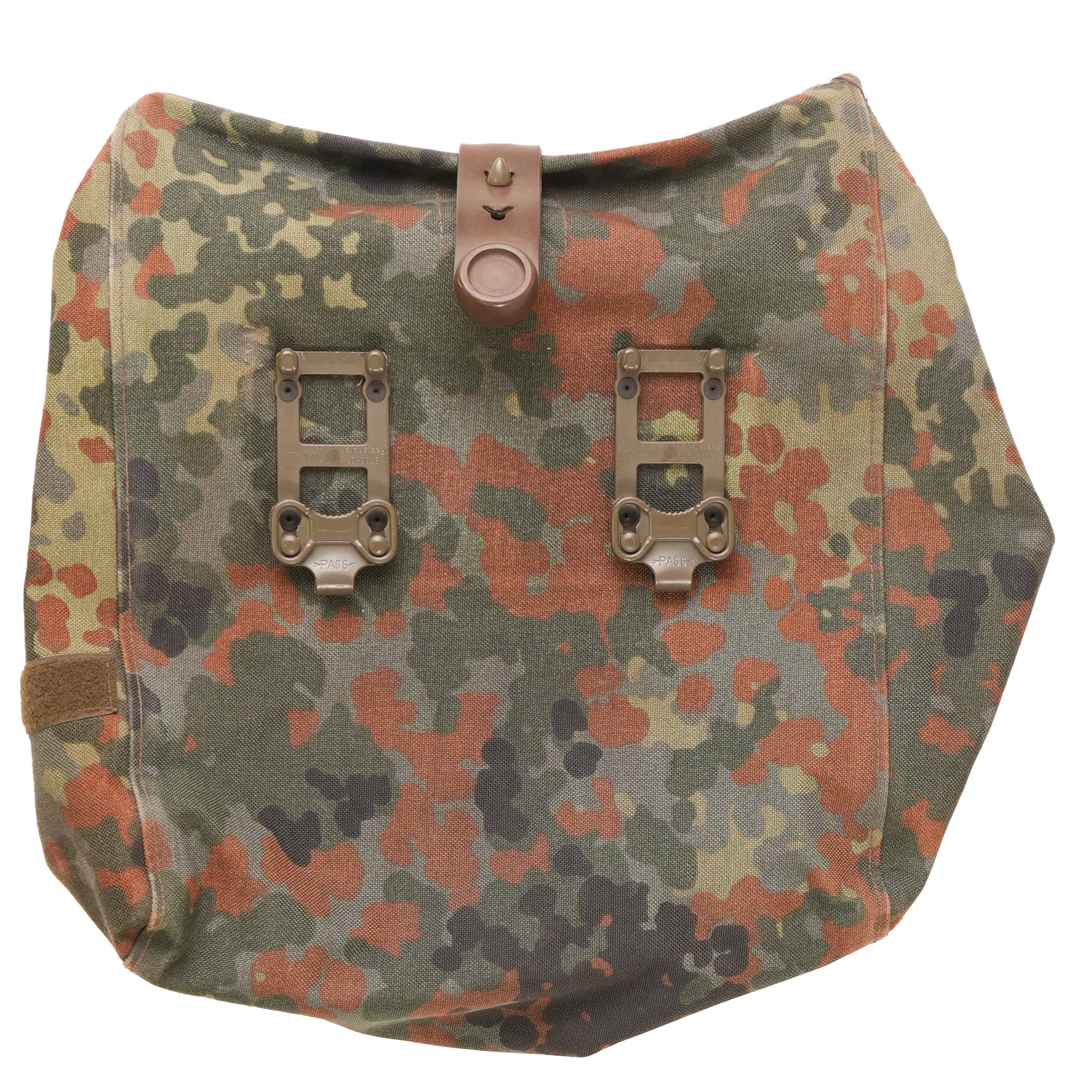 Issued German Flecktarn Gas Mask Bag w/Strap