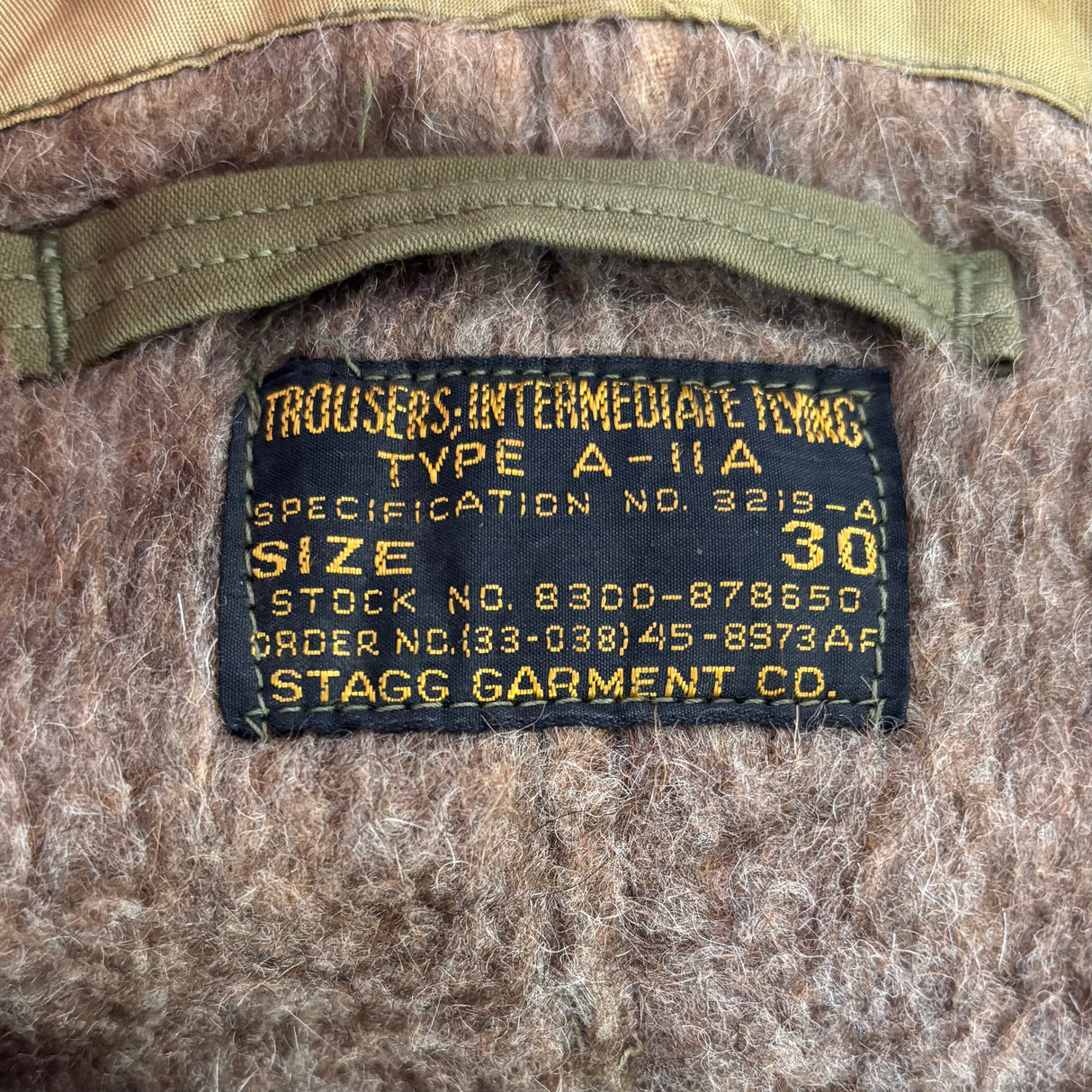 Issued Army Airforce A11 Flight Trousers