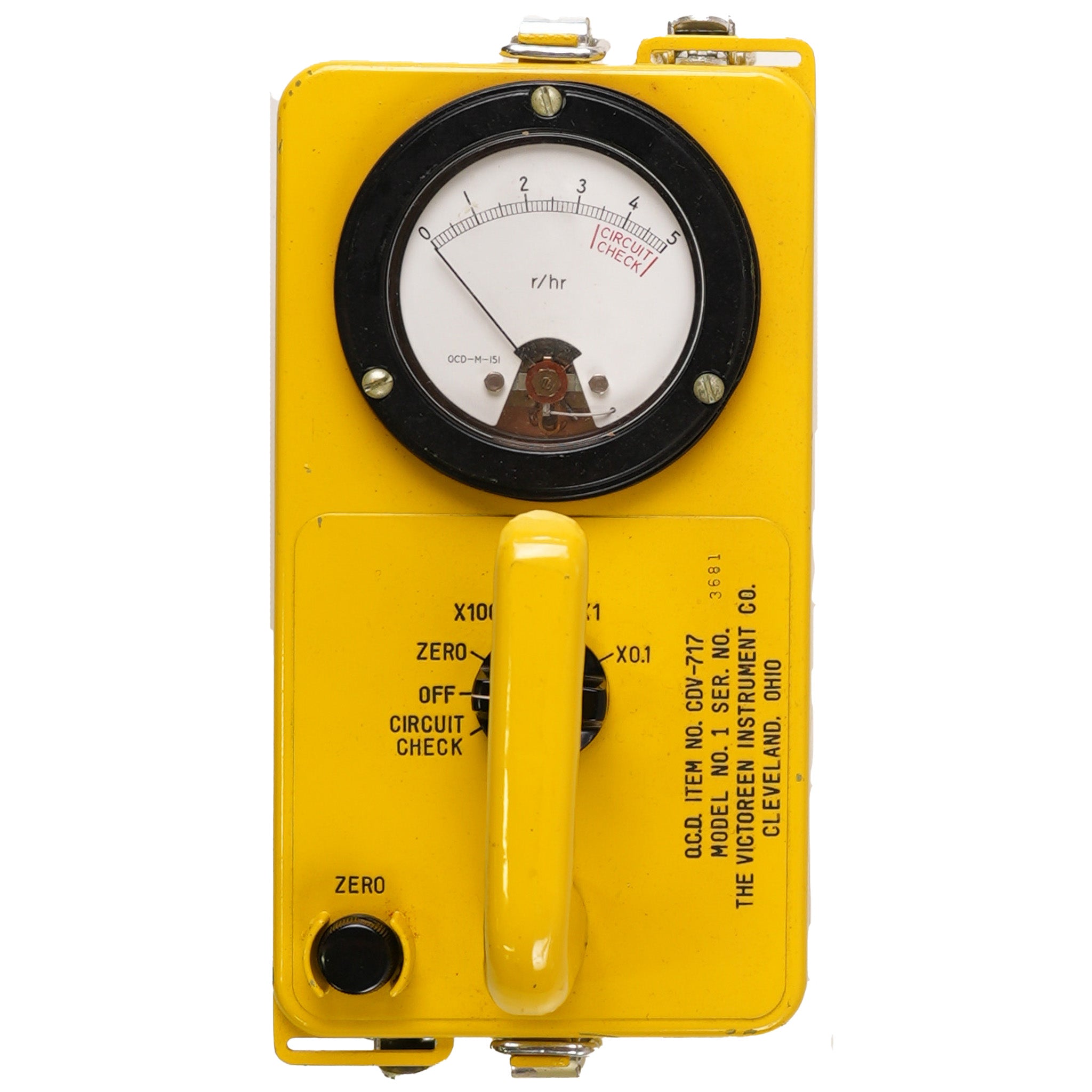 Civil Defense Vintage Radiological Survey Meter