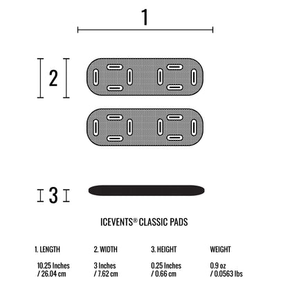 ICEVENTS® Plate Carrier Shoulder Pads - Classic [Heavy Loads] or Aero [Minimalist/Lighter Loads] (PowerMesh backing)