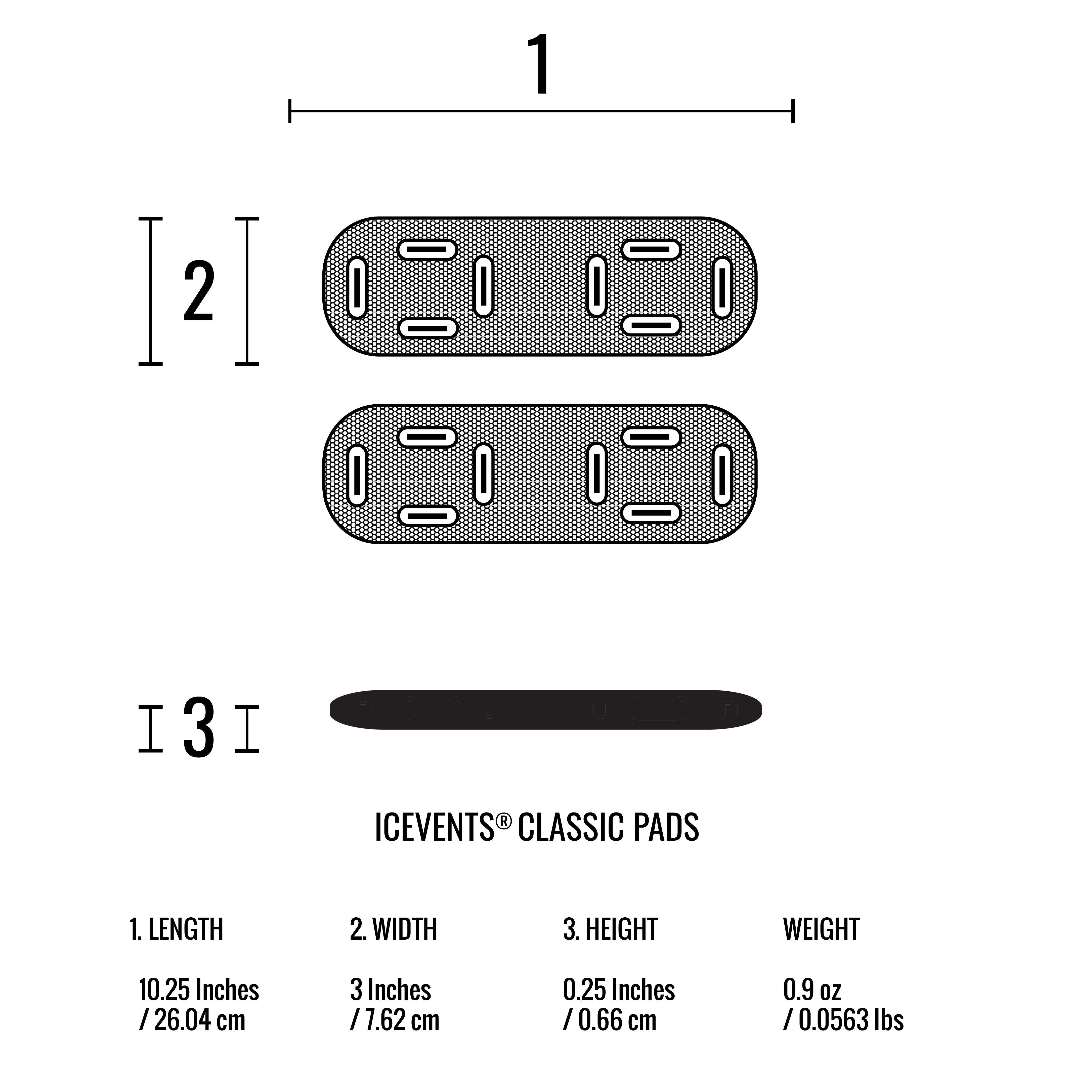 ICEVENTS® Plate Carrier Shoulder Pads - Classic [Heavy Loads] or Aero [Minimalist/Lighter Loads] (PowerMesh backing)