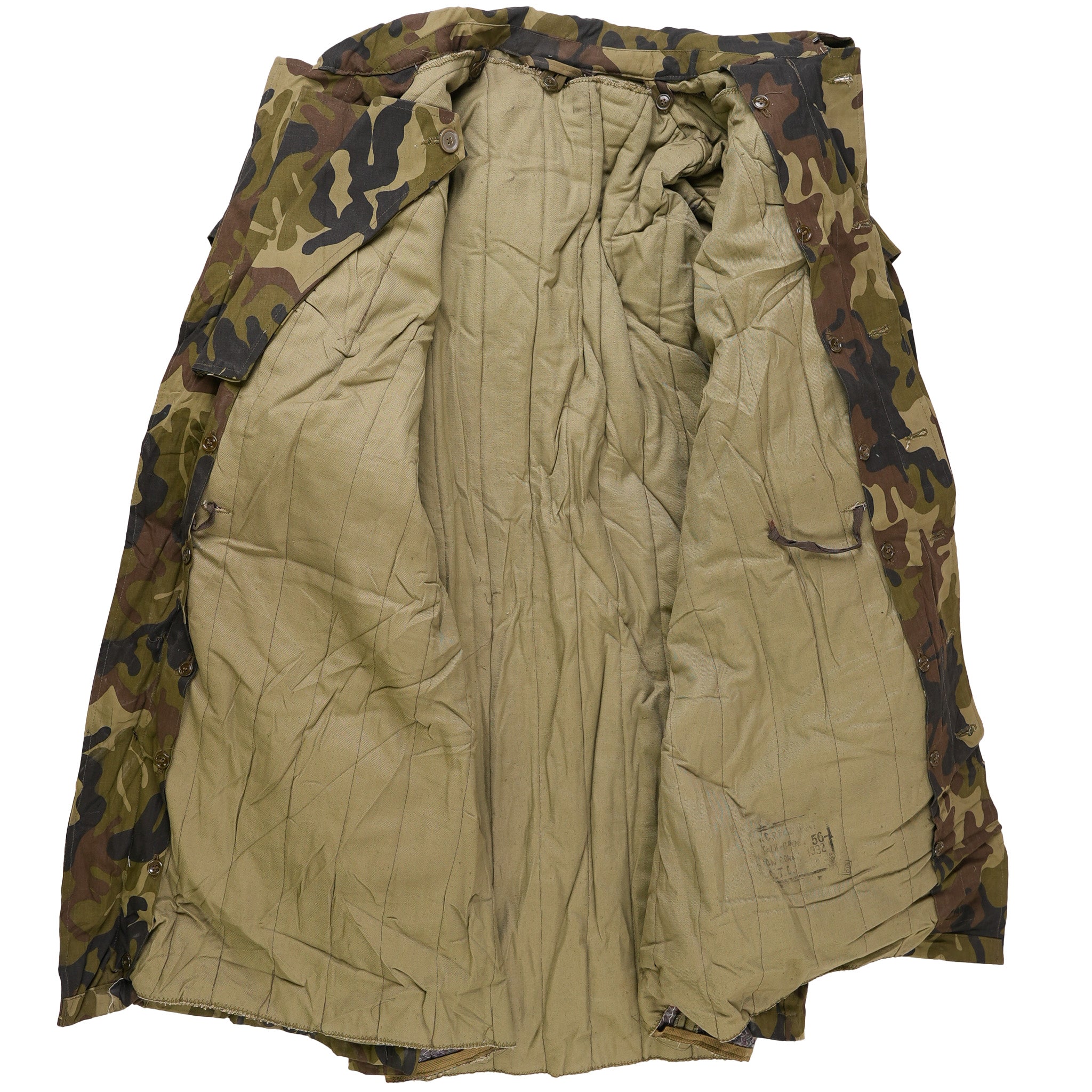 Issued Romanian M1990 Leaf Camouflage Parka w/Liner