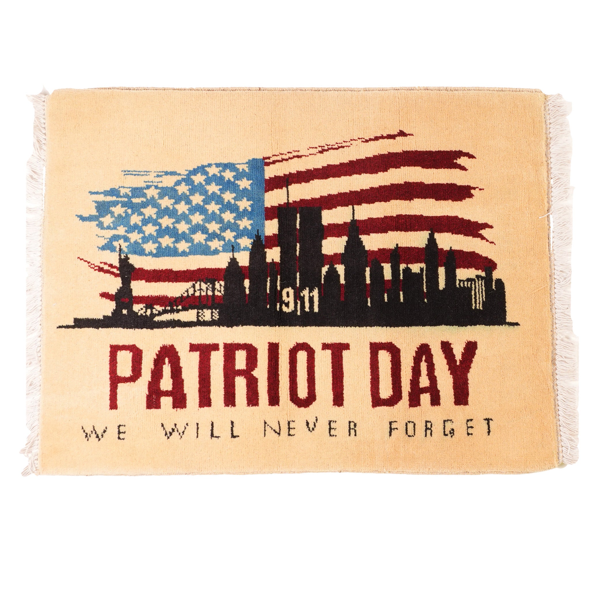 "PATRIOTDAY" 9/11 Remembrance Rug