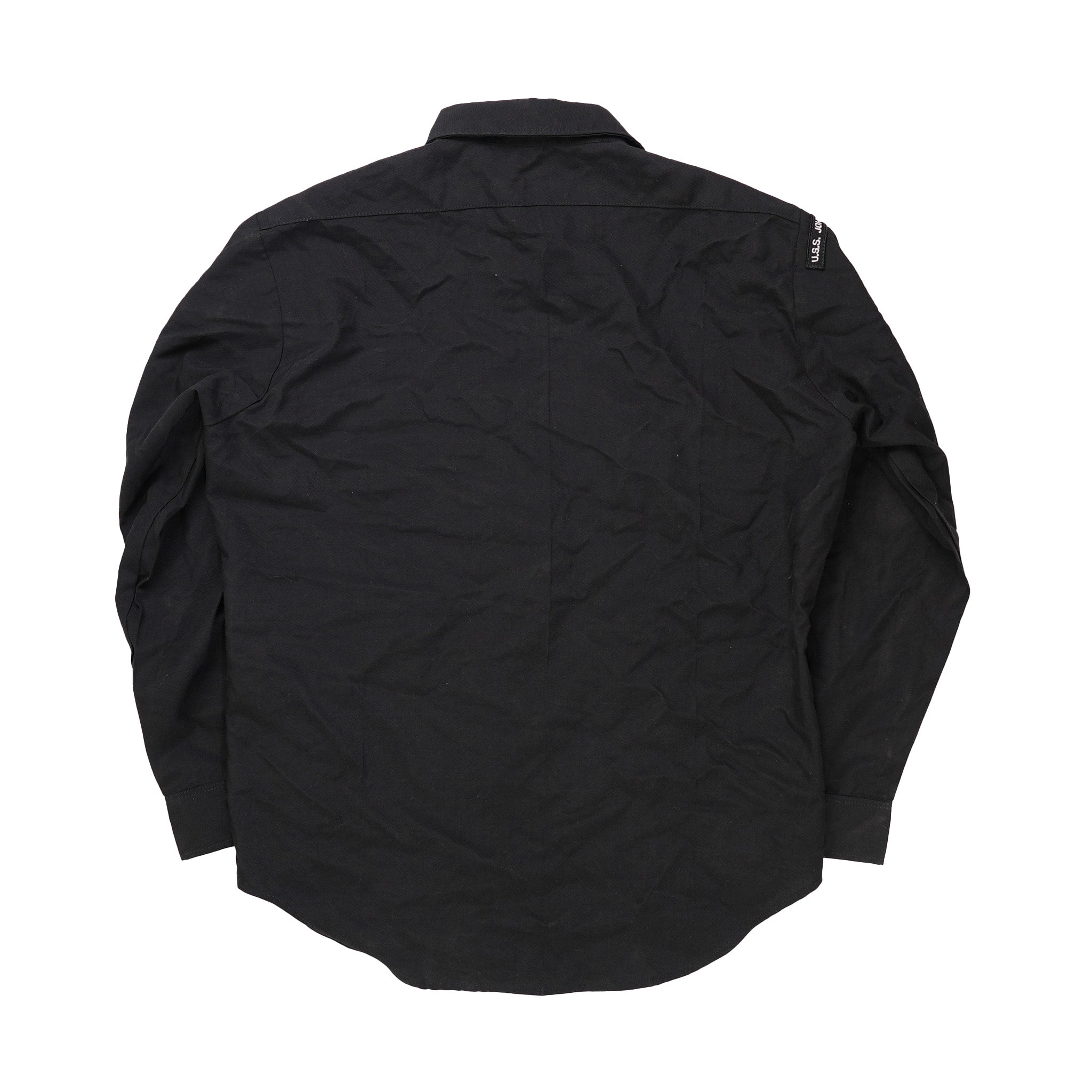 Issued USN Black Polyester Utility Shirt