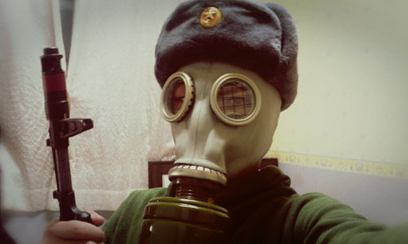 Issued Soviet GP-5 Gas Mask Kit (Display Use Only)