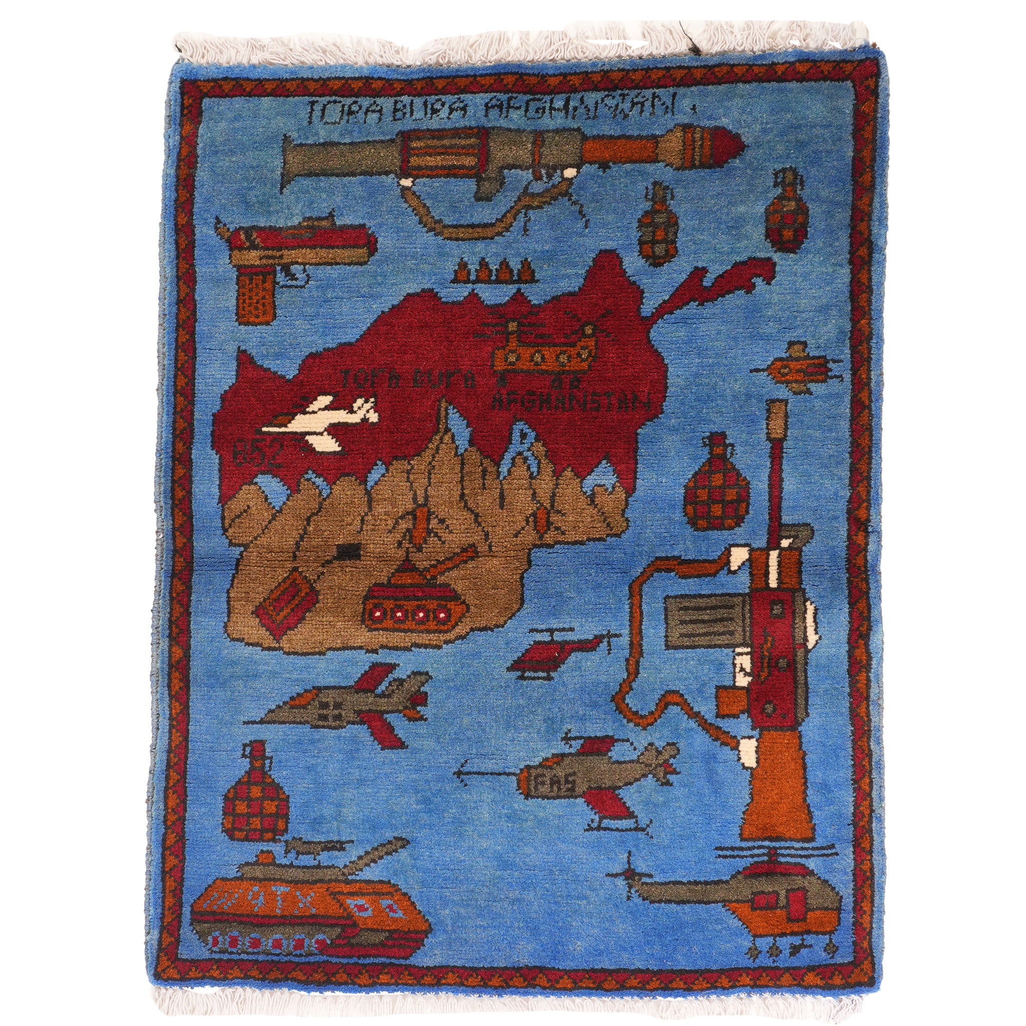 Soviet Afghan War Map Afghan Rug