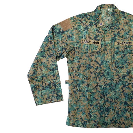 Issued Singapore Army Pixel Camo Field Shirt