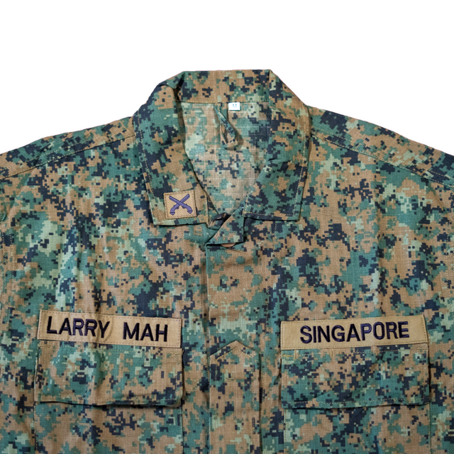 Issued Singapore Army Pixel Camo Field Shirt