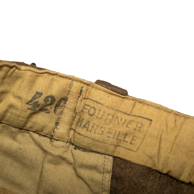 Issued French Army Drop-Front Wool Pants