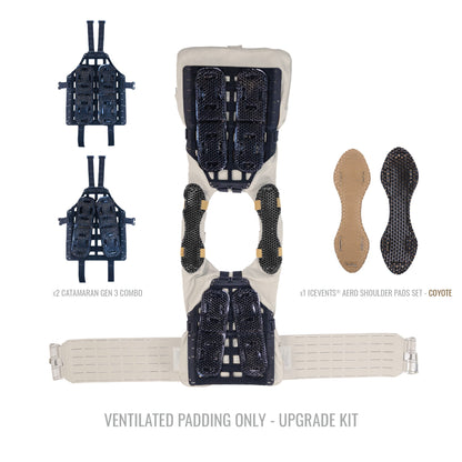 Universal Plate Carrier Ventilation Upgrade Kit - (FITS ANY PLATE CARRIER/BODY ARMOR, including USMC PC Gen III, US ARMY MSV, Crye JPC, CPC, SPC, FCPC v5, etc.)