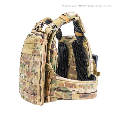 ICEVENTS® Classic Plate Carrier Ventilation Pontoons (Crye AVS Harness Pad Set, hook backing, 2 / 4 / 6 Packs, fits any loop-lined plate carrier, cummerbund)