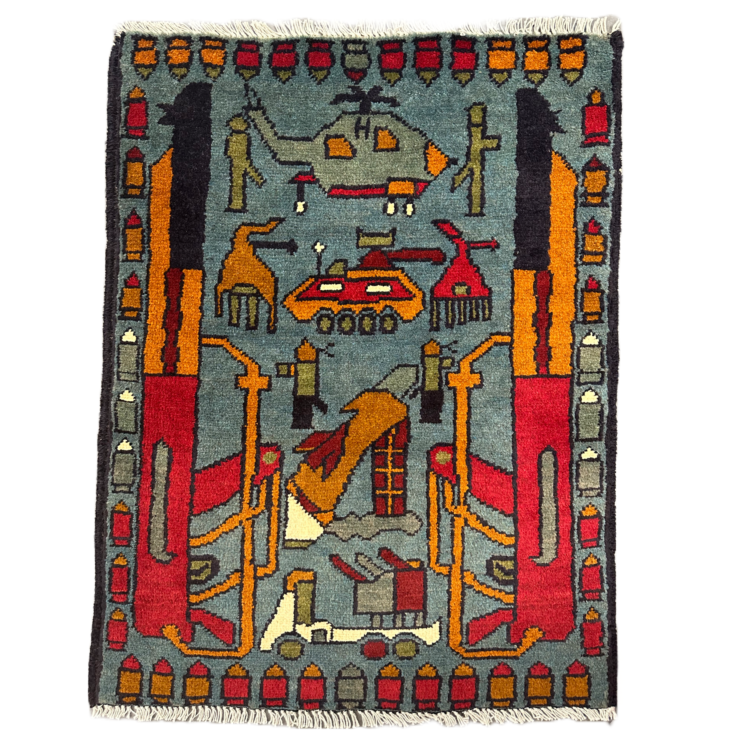 Afghan Double AK Pattern War Rug-Americana Pipedream Apparel