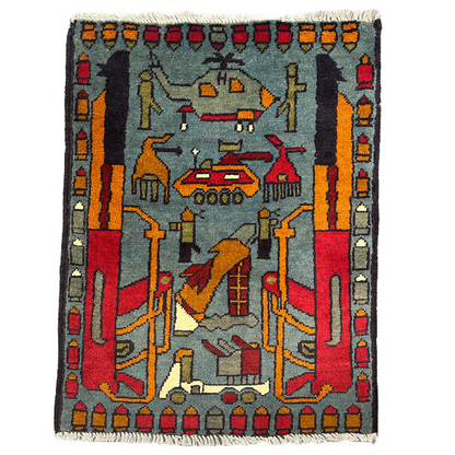 Afghan Double AK Pattern War Rug-Americana Pipedream Apparel