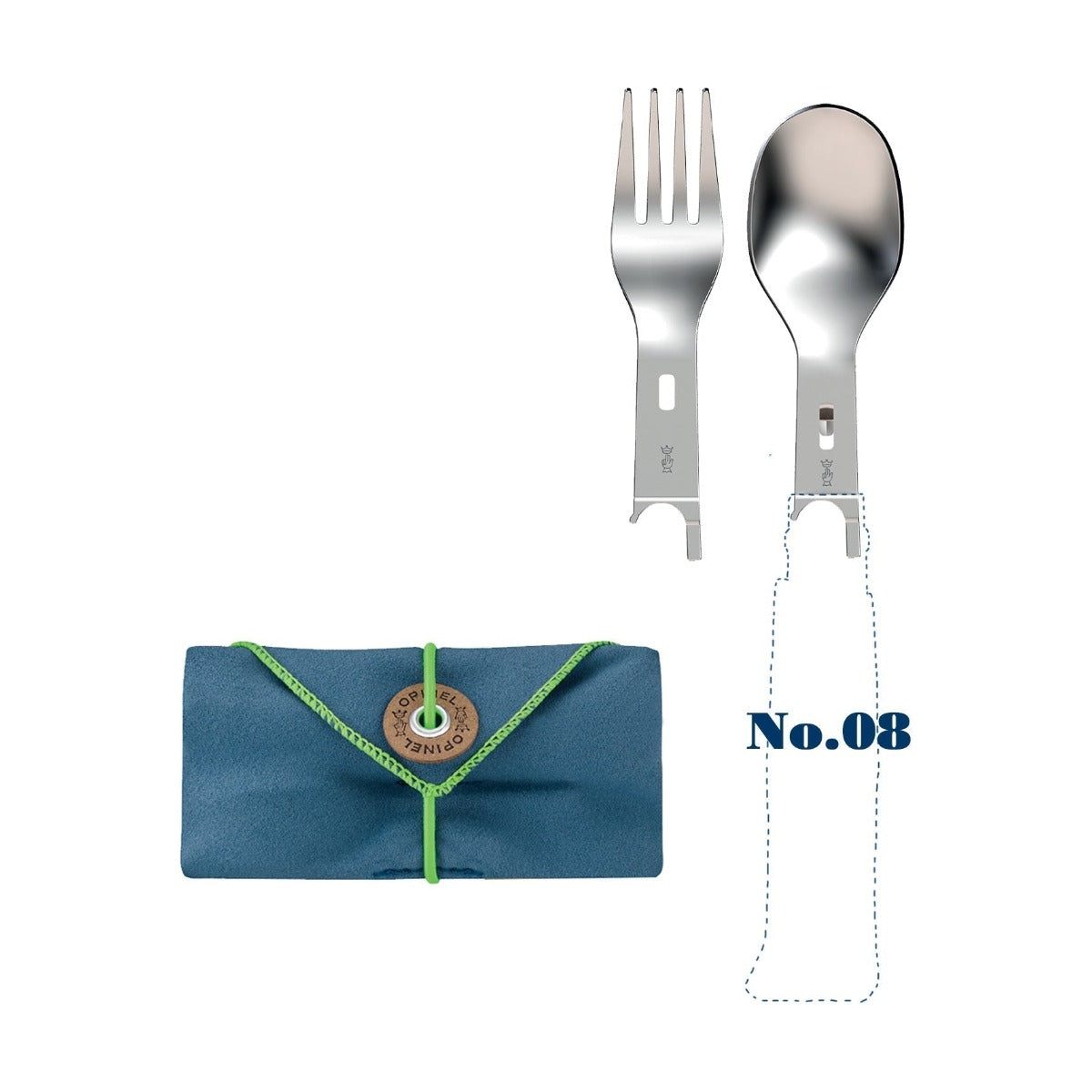 Opinel Charcuteski Set (No.08 Knife, Fork & Spoon)