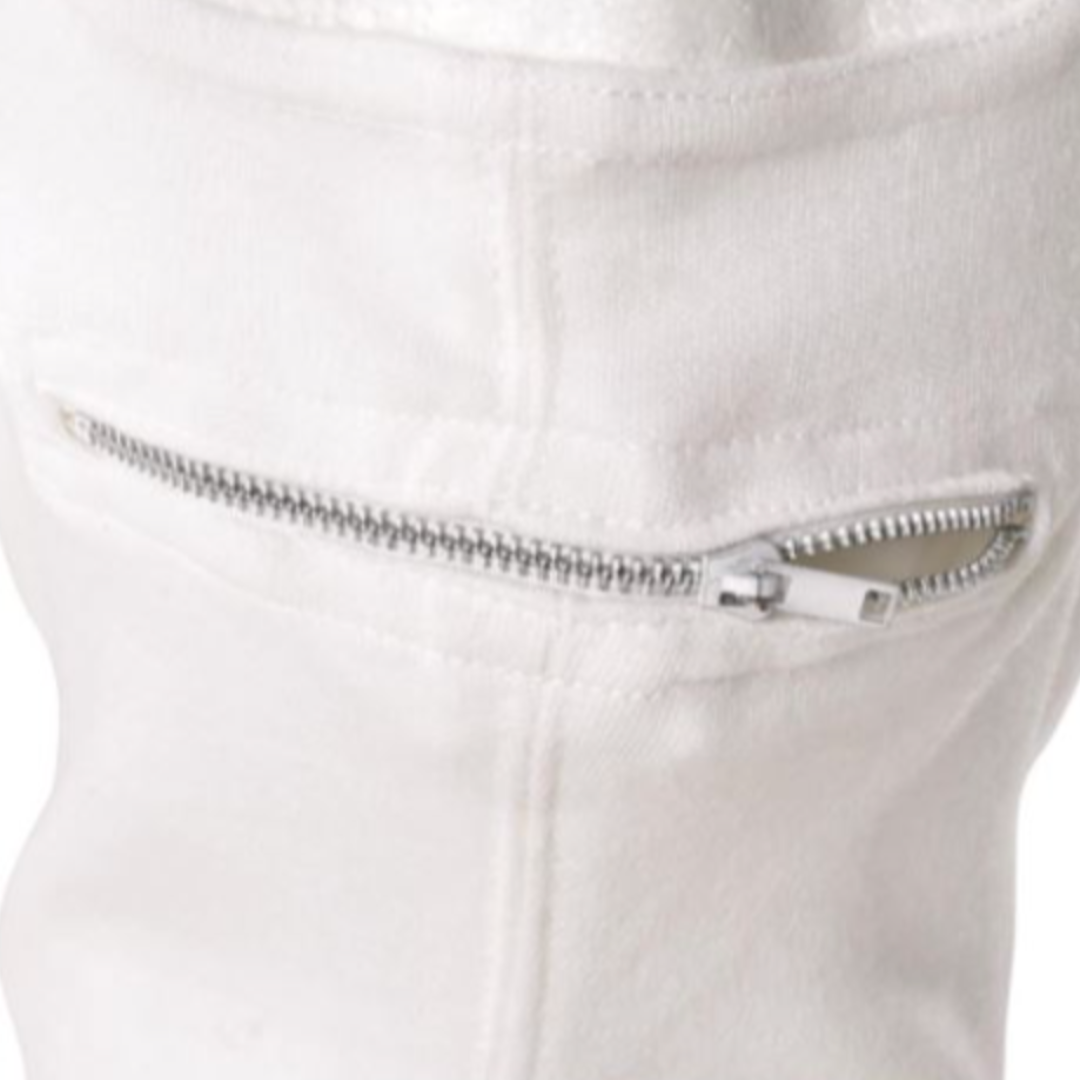 Unissued Italian White Alpine Zipper Balaclava