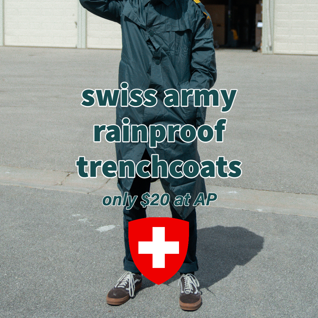 Issued Swiss Waterproof Trenchcoat