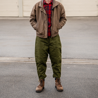 Issued Romanian OD Green Work Pants w/Liner